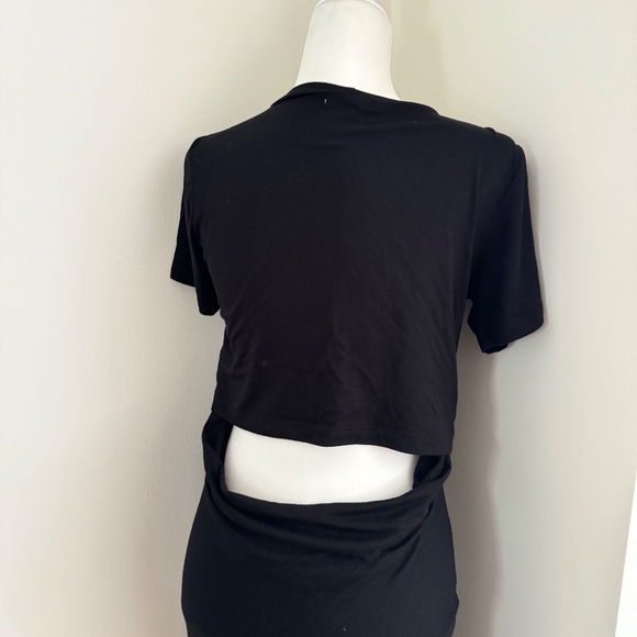 LNA T-Shirt Low Back Maxi Dress Black Size Small - Picture 5 of 8